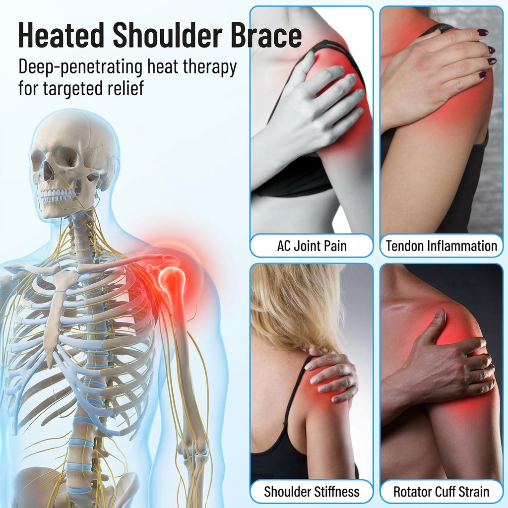 Deep Relief Bundle — Massager + Heated Shoulder Wrap